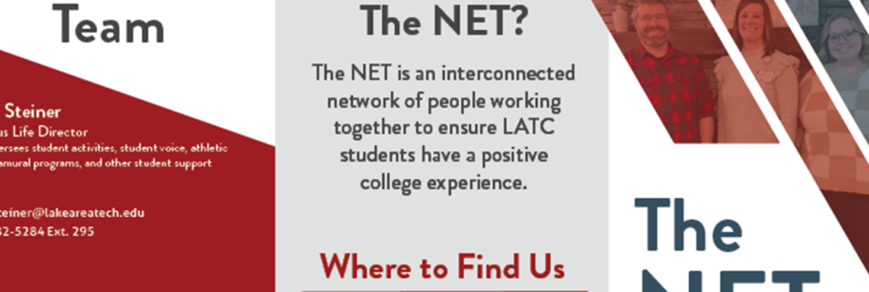 The NET Trifold Brochure Cover Photo